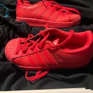 Adidas all red kids